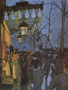Louis Anquetin Avene de Clicky-five o-clock in the Evening oil painting